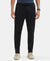 Microfiber Elastane Stretch Trackpant with Zipper Pockets and StayFresh Treatment - Black-1