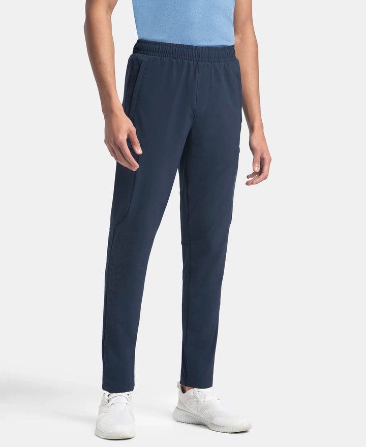 Recycled Microfiber Elastane Stretch Cargo Trackpant with StayFresh Treatment - Navy