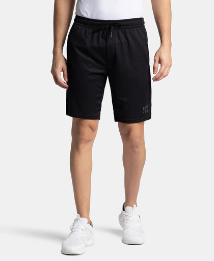 Lightweight and Breathable Microfiber Shorts with StayFresh Treatment - Black