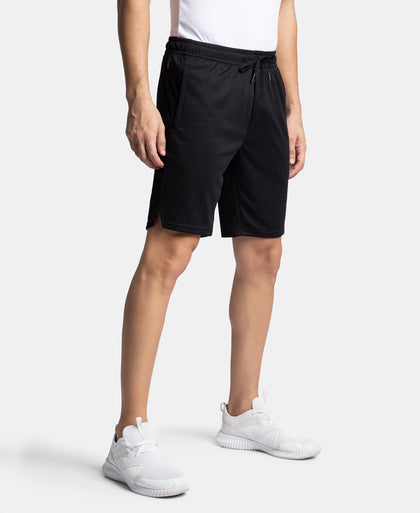 Lightweight and Breathable Microfiber Shorts with StayFresh Treatment - Black