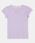 Girl's Super Combed Cotton Solid Short Sleeve T-Shirt - Lavendula