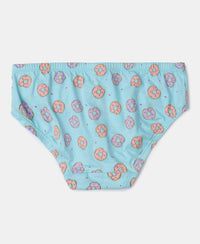 Super Combed Cotton Printed Panty with Ultrasoft Waistband - Angel Blue, Beetroot Pink & Lavendula (Pack of 3)