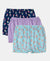 Super Combed Cotton Bloomers with Ultrasoft Waistband - Blue Depths, Lavendula & Angel Blue (Pack of 3)