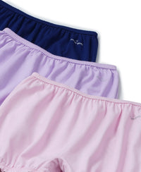 Super Combed Cotton Bloomers with Ultrasoft Waistband - Fairy Tale, Blue Depths & Lemon Meringue (Pack of 3)