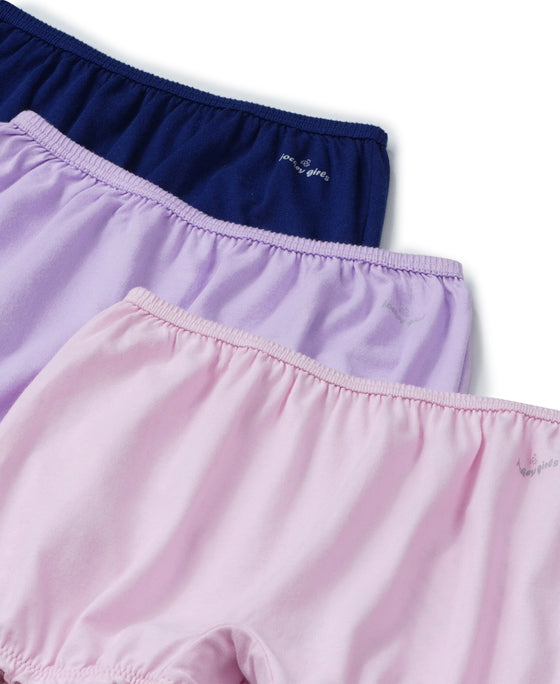 Super Combed Cotton Bloomers with Ultrasoft Waistband - Fairy Tale, Blue Depths & Lemon Meringue (Pack of 3)