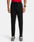 Soft Touch Microfiber Elastane Stretch Trackpant with Side Pockets and StayFresh Treatment - Black-1