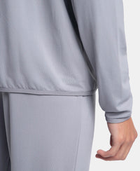 Soft Touch Microfiber Elastane Stretch Jacket with Thumbhole Styling - CP Grey