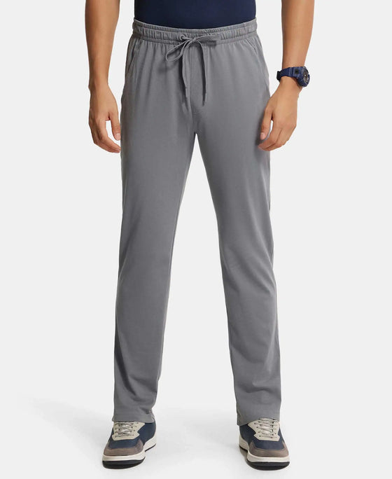 Super Combed Cotton Rich Trackpant with Pockets and StayFresh Treatment - Performance Grey-1