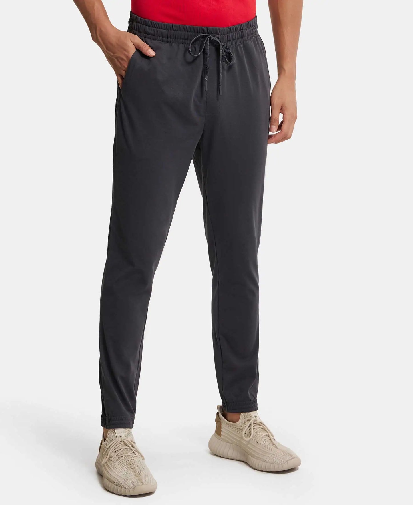 Super Combed Cotton Rich Jogger with StayFresh Treatment - Graphite-2