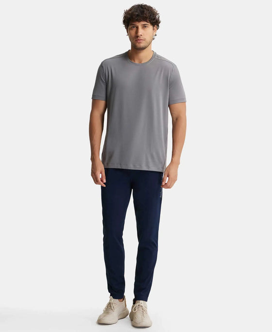 Super Combed Cotton Rich Jogger with StayFresh Treatment - Navy-4