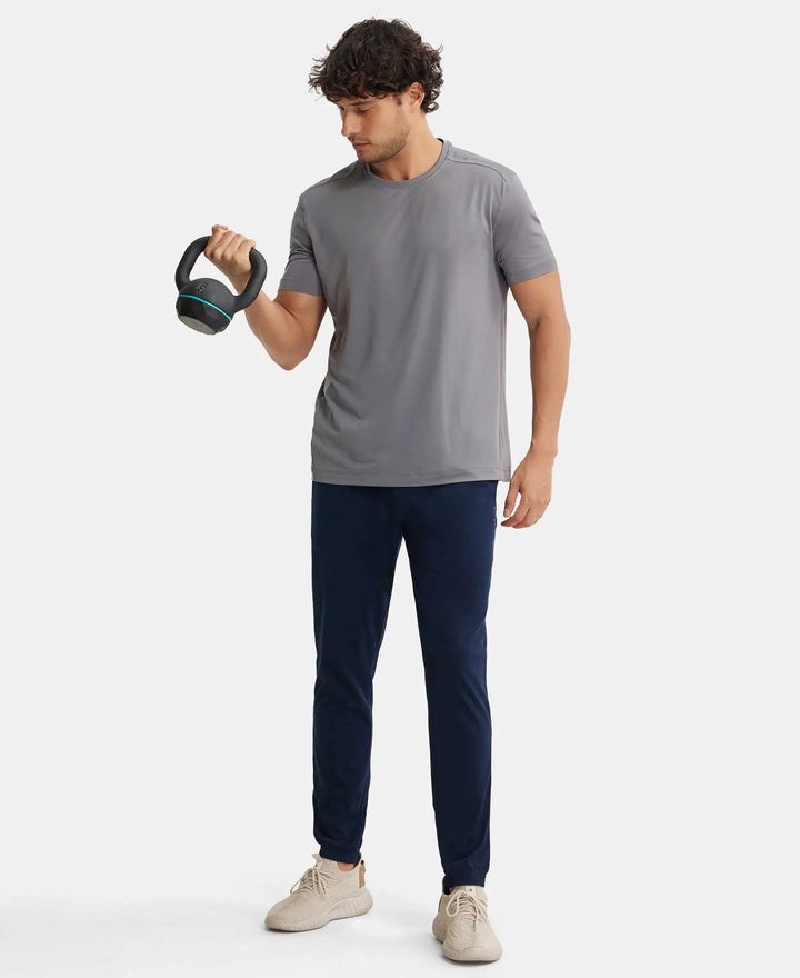 Super Combed Cotton Rich Jogger with StayFresh Treatment - Navy-6