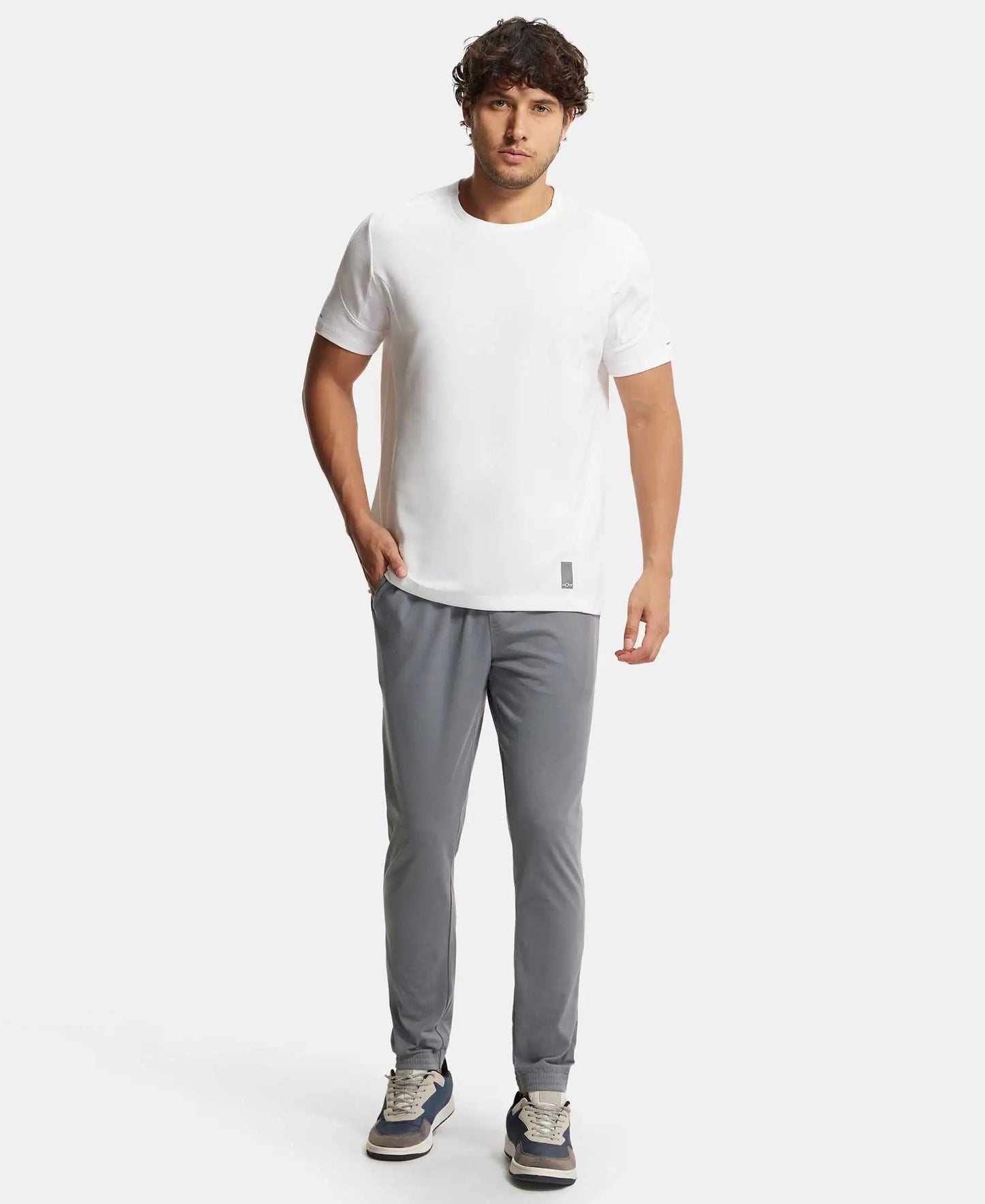 Super Combed Cotton Rich Jogger with StayFresh Treatment - Performance Grey-4