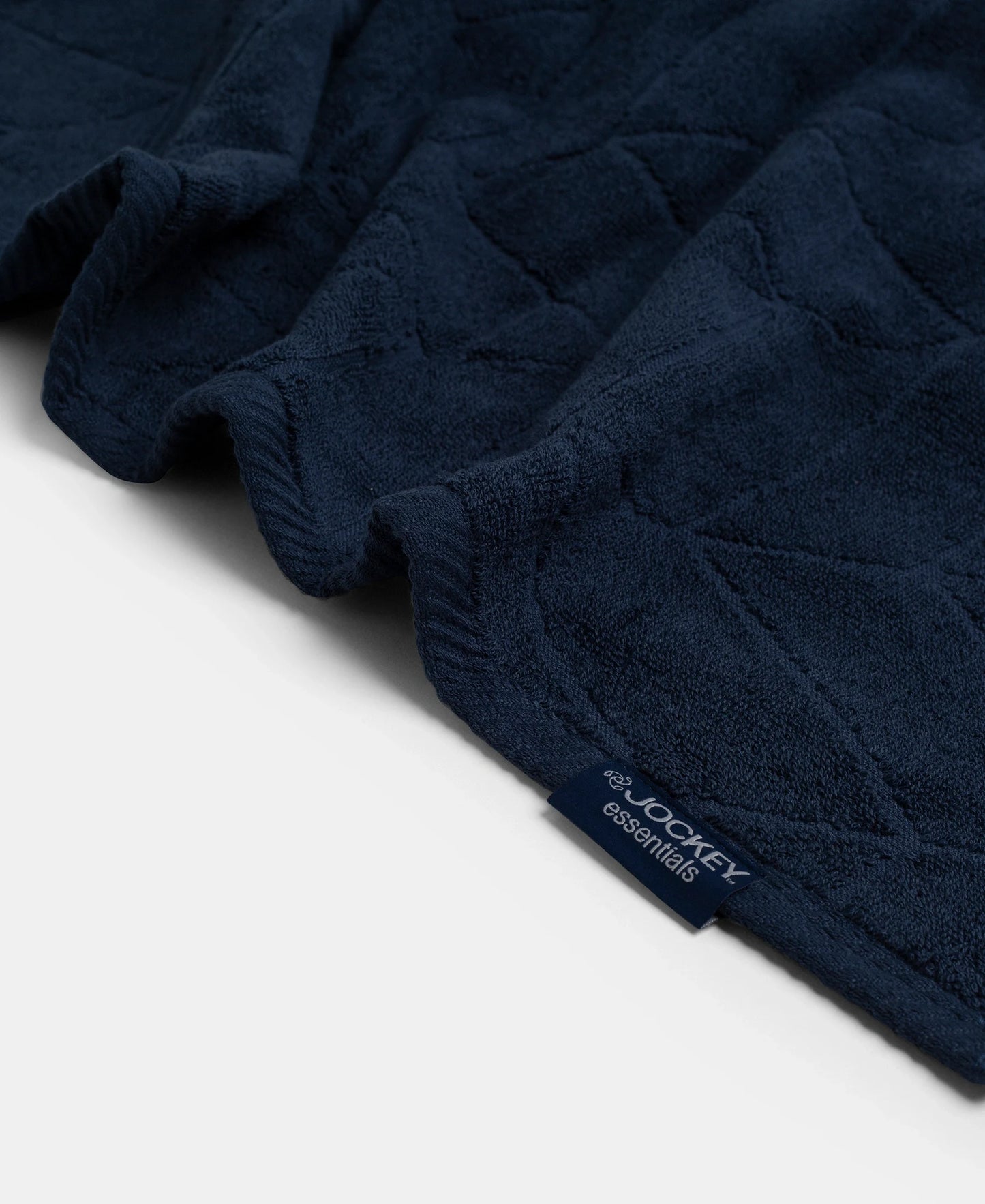 Cotton Terry Ultrasoft and Durable Patterned Bath Towel - Navy