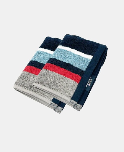 Cotton Rich Terry Ultrasoft and Durable Grindle Hand Towel - Deep Navy (Pack of 2)