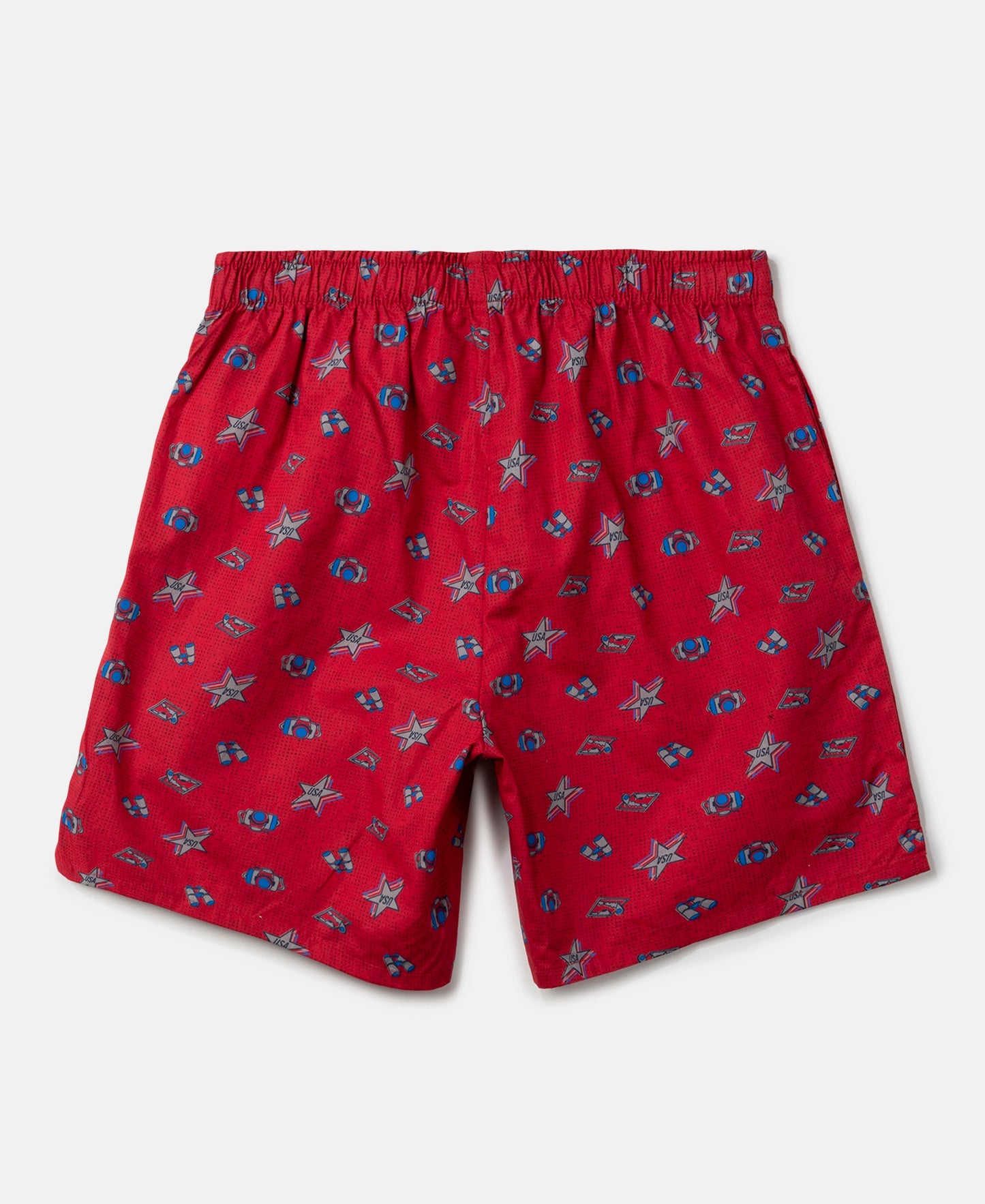 Super Combed Mercerized Cotton Woven Fabric Printed Boxer Shorts - Chili Pepper & Navy (Pack of 2)