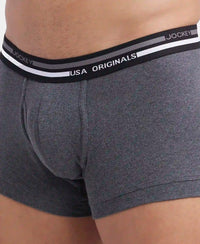 Super Combed Cotton Rib Trunk with Ultrasoft Waistband - Charcoal Melange-6