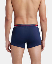 Super Combed Cotton Rib Trunk with Ultrasoft Waistband - Navy-3