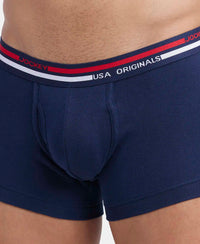 Super Combed Cotton Rib Trunk with Ultrasoft Waistband - Navy-6