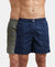 Super Combed Mercerized Cotton Woven Printed Boxer Shorts with Side Pocket - Navy & Burnt Olive (Pack of 2)