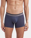 Super Combed Cotton Elastane Stretch Solid Trunk with Ultrasoft Waistband - Graphite-1