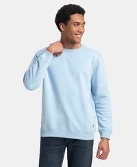 Super Combed Cotton Rich Fleece Sweatshirt with StayWarm Technology - Powder Blue