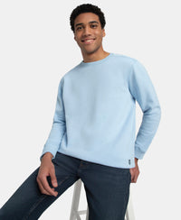 Super Combed Cotton Rich Fleece Sweatshirt with StayWarm Technology - Powder Blue