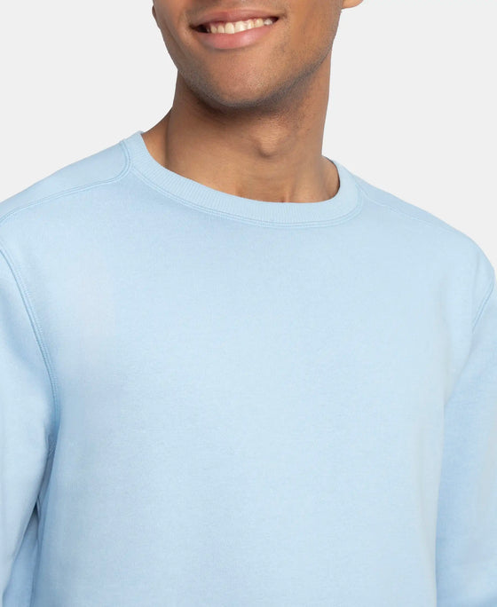 Super Combed Cotton Rich Fleece Sweatshirt with StayWarm Technology - Powder Blue