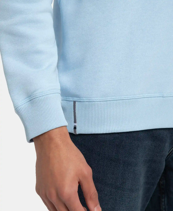 Super Combed Cotton Rich Fleece Sweatshirt with StayWarm Technology - Powder Blue