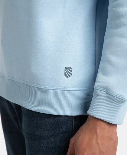 Super Combed Cotton Rich Fleece Sweatshirt with StayWarm Technology - Powder Blue