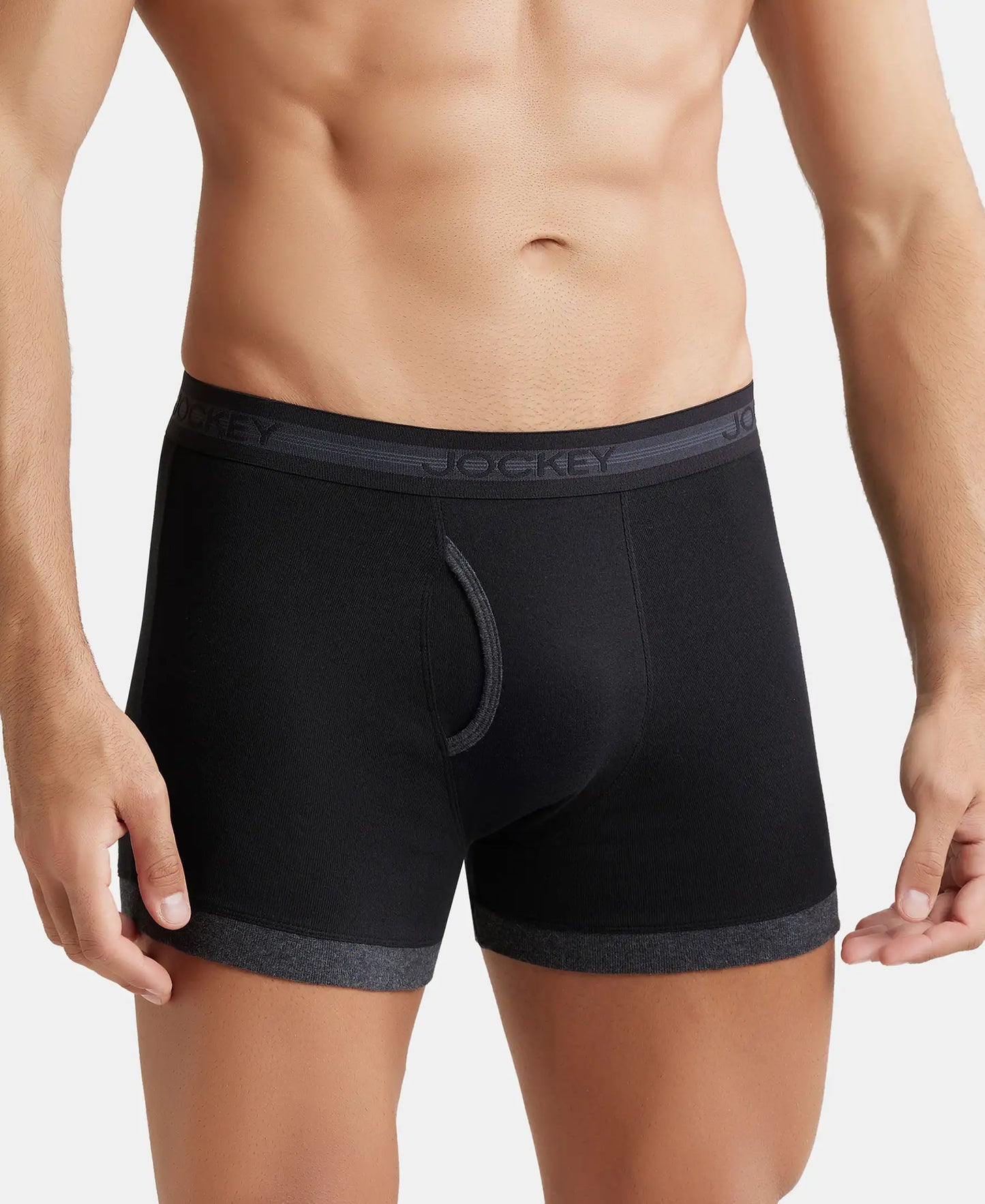 Buy Super Combed Cotton Rib Solid Boxer Brief with StayFresh Treatment ...