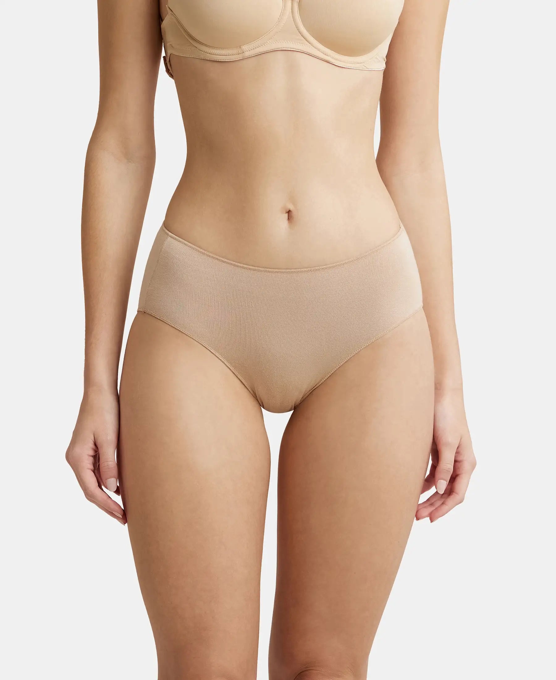 Buy Jockey Women Medium Coverage Micro Modal Stretch Concealed Waistband  Bikini Briefs 1803 - Briefs for Women 9901873