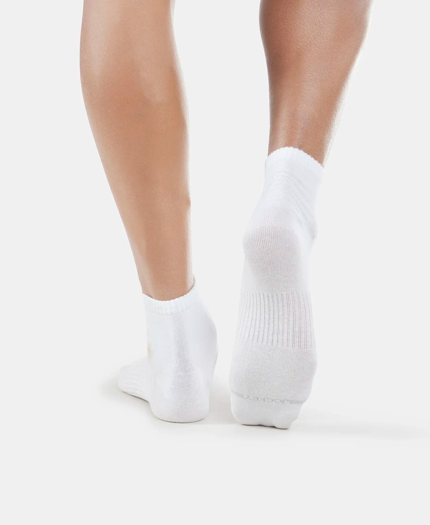 Buy Compact Cotton Ankle Length Socks With StayFresh Treatment - White ...