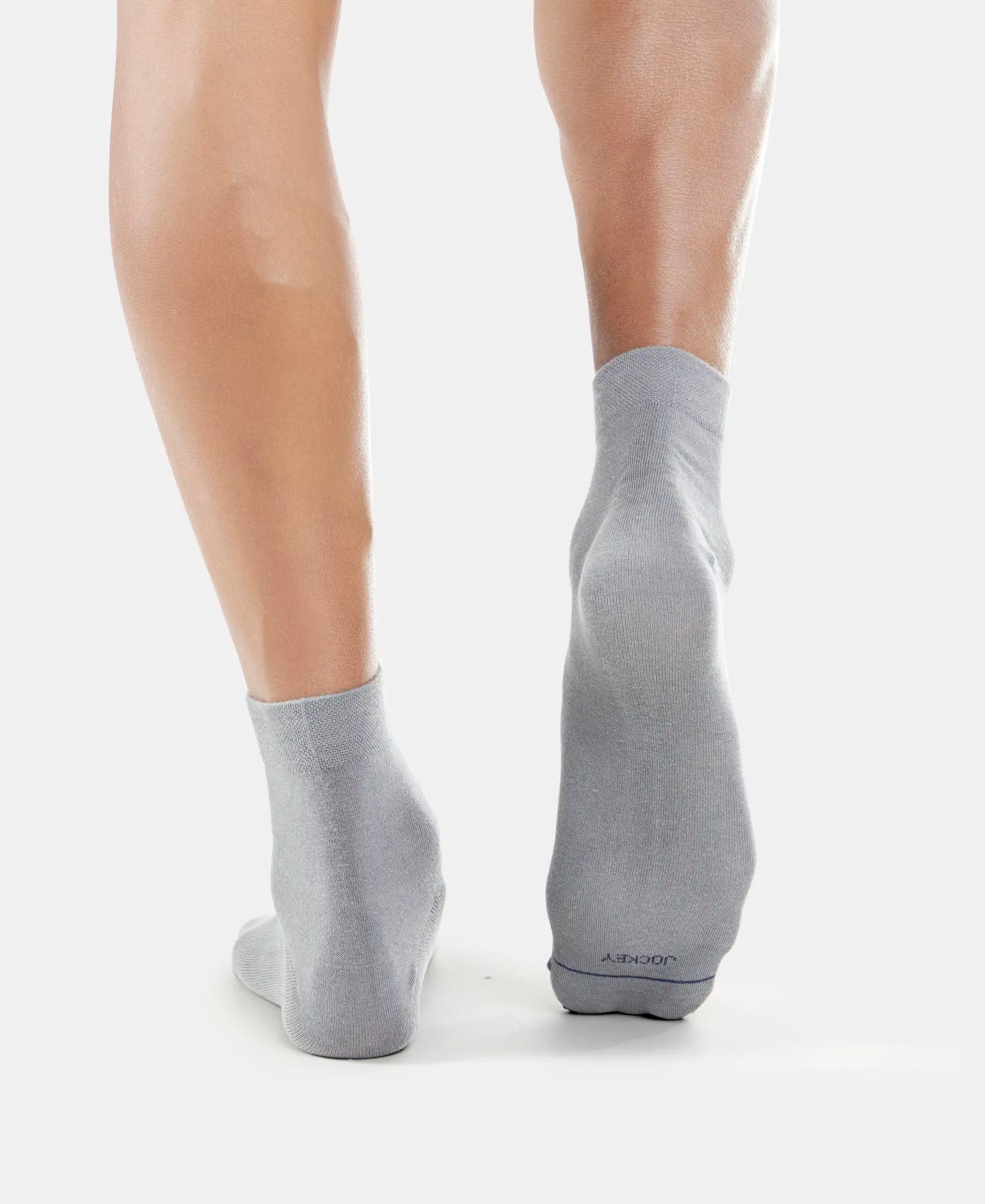 Buy Modal Cotton Ankle Length Socks with StayFresh Treatment - Mid Grey ...