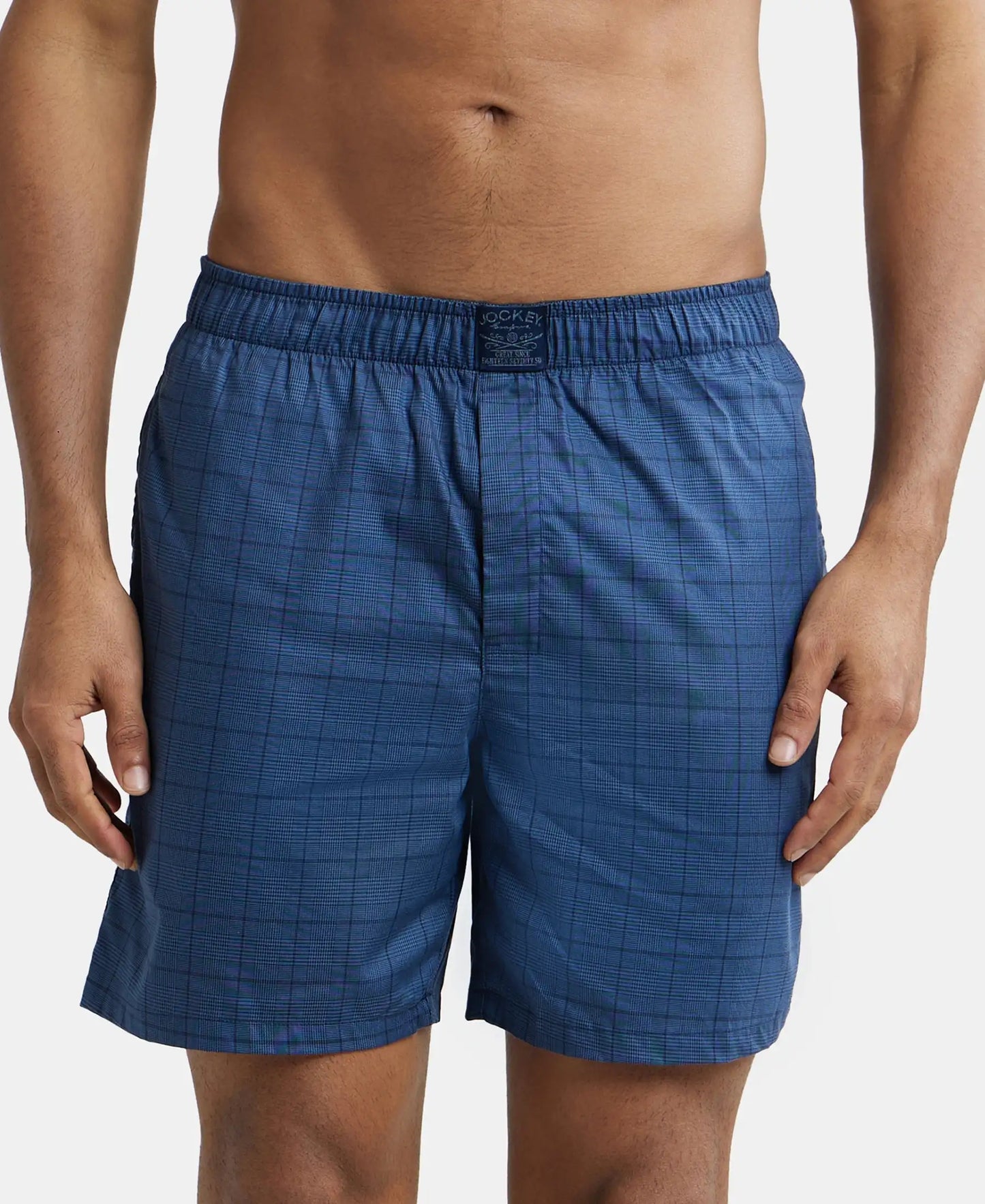 Buy Tencel Lyocell Cotton Checkered Boxer Shorts - Poseidon HG18 ...