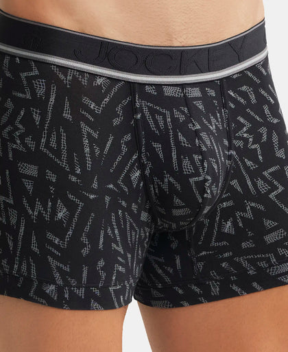 Tencel Micro Modal Elastane Printed Trunk with Natural StayFresh Properties - Black-6