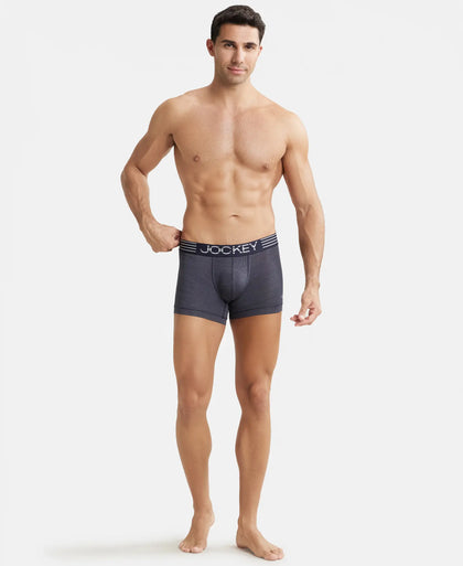 Microfiber Mesh Elastane Performance Trunk with StayDry Technology - True Navy-4