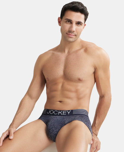Buy Men's Bamboo Cotton Elastane Mesh Brief with Ultrasoft Waistband and  Stay Dry Treatment - Navy Melange LM05