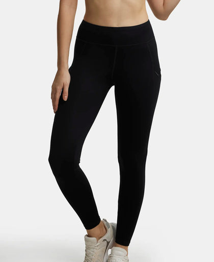 Buy Go Colors Women Solid Navy Super Stretch Warm Jeggings online