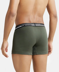 Super Combed Cotton Rib Trunk with Ultrasoft Waistband - Deep Olive-3