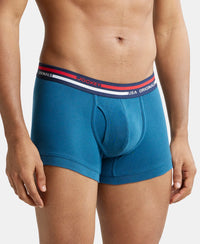 Super Combed Cotton Rib Trunk with Ultrasoft Waistband - Seaport Teal-2