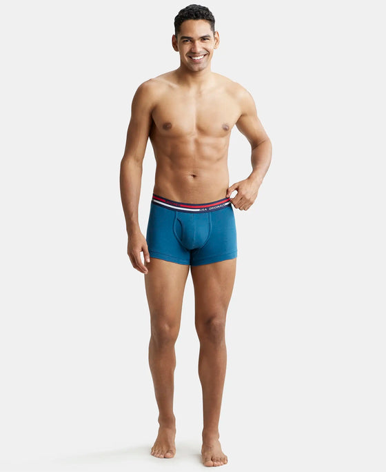 Super Combed Cotton Rib Trunk with Ultrasoft Waistband - Seaport Teal-4