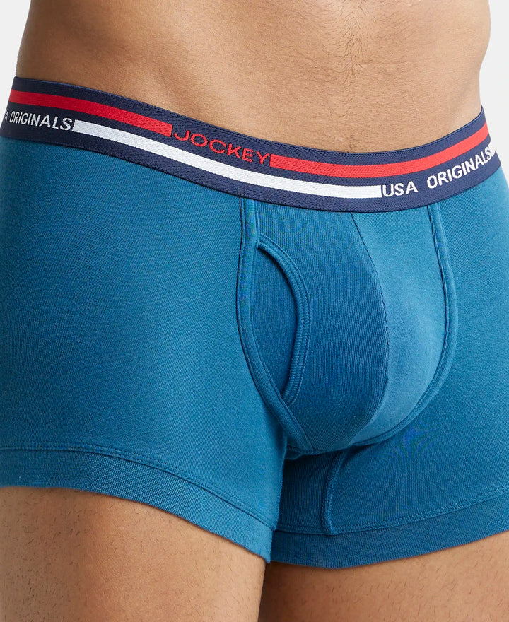 Super Combed Cotton Rib Trunk with Ultrasoft Waistband - Seaport Teal-6